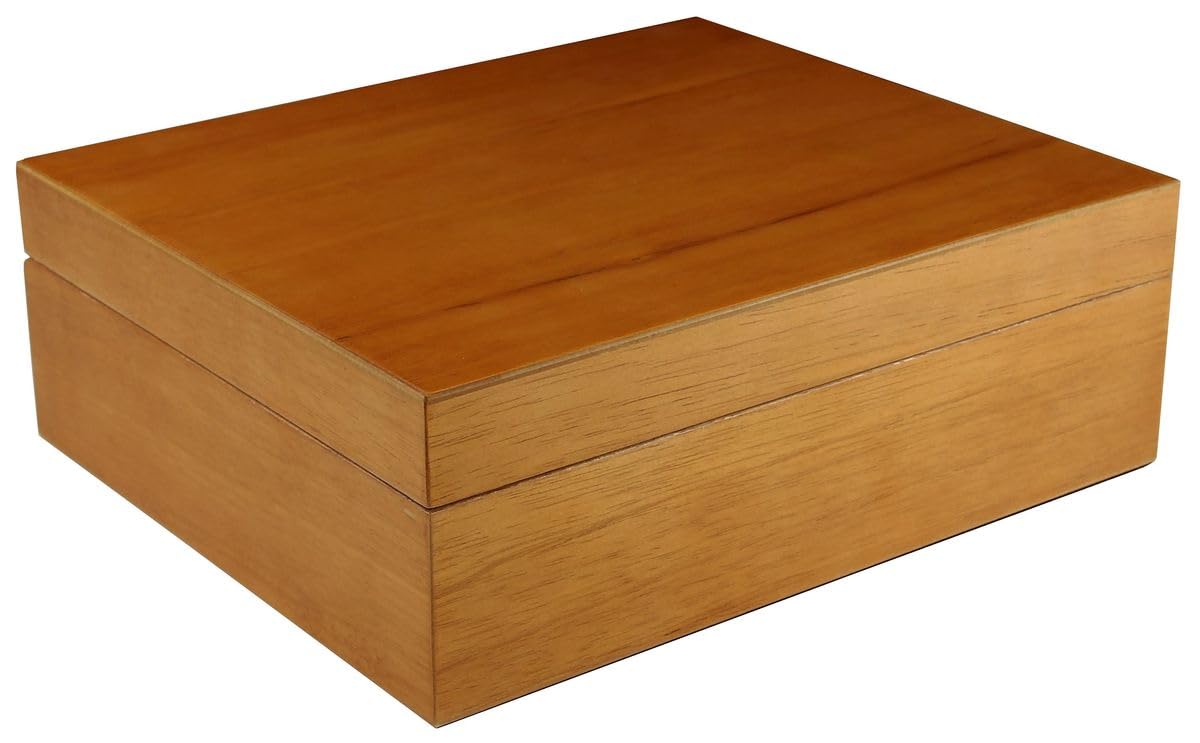adorini Humidor Torino Cedro Deluxe - Cigar Humidor with Hair Hygrometer for Perfect Storage of Cigars, for up to 30 Cigars