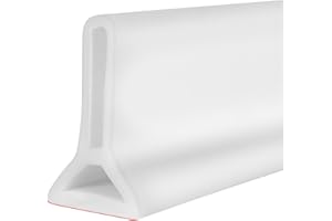 DLYYPLUS 67 Inch Collapsible Shower Threshold Water Dam Water Stopper Barrier Retention System Keeps Water Inside Threshold D