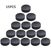 Smartlife15 Ice Hockey Puck, Sporting Goods Classic Ice Hockey Practice Puck, Black, 6 OZ, Set of 15