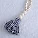 Afco Nordic Wood Beads Tassel String Design Kids Room Tent Bed Wall Hanging Ornaments (Grey)