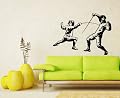 French Fencing Wall Vinyl Decals Sticker Home Interior Decor for Any Room Housewares Mural Design Graphic Bedroom Wall Decal (5699)