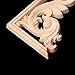 BloomingJS 1Pair Wood Carved Corner Onlay Applique Frame Decor Furniture Craft Unpainted