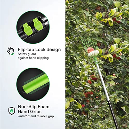 VIVOSUN 13Foot Fruit Picker, 2 Packs, Cherry Picker, Telescoping Fruit