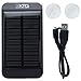 XTG Solar Charger, Solar Powered Back Up Battery (1500mAh, 1A USB Port) for iPhone, Samsung Galaxy & USB Devices. Great for Hiking & Adventure. Includes LED Reading Light and Windshield Suction Cups