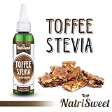 NatriSweet Toffee Stevia Liquid Drops (2 fl oz / 60 Milliliter) | Zero-Calorie Natural Sugar Substitute | Highly Concentrated Stevia Extract | Naturally Flavored