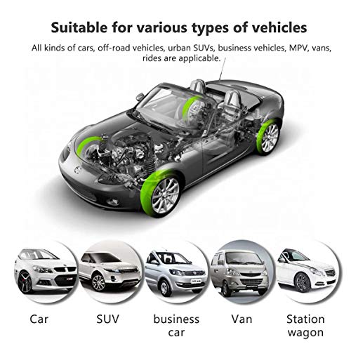 Moshbu Tire Pressure Monitor System, Temperature Save Fuel Universal Auto Alarm Sensor Module USB TPMS with 4Sensors for Android Suitable for Car Bus Jeep Vehicle Minibus - Thumbnail 3