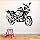 Wandaufkleber Wandsticker Motorrad Silhouette Kunst ...