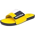 Nautica Men's Athletic Slide Sandal, Adjustable Straps, Comfort Slip-On (Regular & Wide Widths)