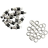 {Factory Direct Sale} 10PCS New Mini Push Button Pushbutton CAR VAN Boat SPST Momentary N/O OFF-ON Switch 7mm Black