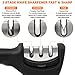Knife Sharpener EZILIF Kitchen Knife Sharpener Kit with 3-Stage for Repair Restore and Polish Knives Blades with 1 More Spare Replace Sharpeners Included