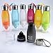 H2O Spa Water BPA Free Water Bottle with Fruit Chamber and Integrated Juicer, 24 oz (Blue)