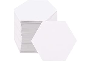 PINGEUI 600 Pieces Hexagon Piecing Paper Templates 1 Inch White Paper Paper templates, Quilting Templates Accessories Crafting Tools for Use in Sewing, DIY Projects