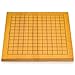 Yellow Mountain Imports Shin Kaya Veneer 0.8-Inch (2-Centimeter) Beginner's Reversible Go Game Board (Goban) with 9x9 / 13x13 Playing Fields for Learning and Quick Games