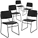 Flash Furniture 5 Pack HERCULES Series 500 lb. Capacity High Density Black Vinyl Stacking Chair with Sled Base