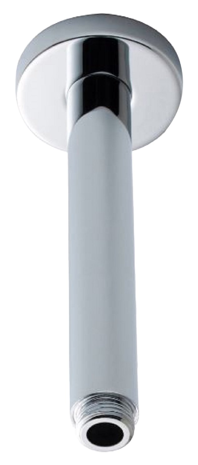 Nuie ARM16 ǀ Modern Bathroom Round Fixed Ceiling Shower Arm, 300mm, Chrome