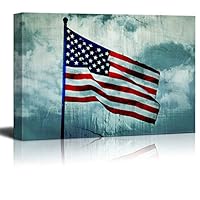 Canvas Wall Art Memorial Day Canvas Prints Home Artwork Decoration for Living Room,Bedroom - 12x18 inches