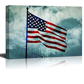 Canvas Wall Art Memorial Day Canvas Prints Home Artwork Decoration for Living Room,Bedroom - 12x18 inches