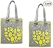 Earthwise Large Insulated Reusable Grocery Bag Shopping Hot Cold Thermal Cooler w/zipper closure (Set of 2)