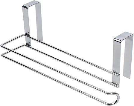 Magiin 1Pcs Toallero de Cocina Multifuncional Acero Inoxidable Colgador Toallero de Barra para Puertas Pared Baño Cocina
