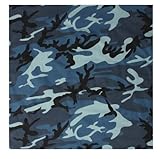 Sky Blue Camouflage Bandana (22