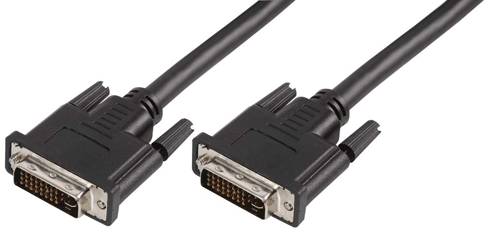 Pro Signal PSG00975 DVI-D Dual Link Male to Male Lead, 2m, Black