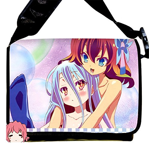 MiracleL No Game No Life Anime Cosplay Canvas Backpack Messenger Shoulder Bag