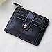 Color Scissor Women's Wallet Slim Credit Card Case with ID Window and Zipper Card Holder Purse Black