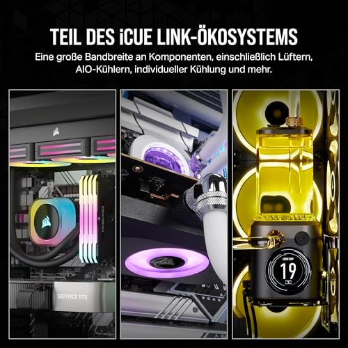 iCUE LINK QX140 RGB 140mm Magnetic Dome RGB Lüfter - Schwarz