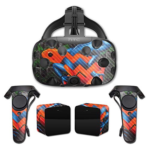 MightySkins Carbon Fiber Skin for HTC Vive Full Coverage - Frog Fuse | Protecti…