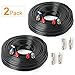 SHD 2Pack 200Feet Video Power Cable - BNC to RCA & BNC Female Connectors for CCTV Security System