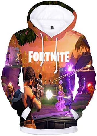 Fortnite 3D Hoodie Novelty Youth Game Unisex Classic Sweatshirt Pullover Pocket