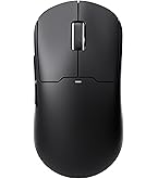 MCHOSE L7 Superlight Mouse 39g With Customized 8K Wireless Ultra Fast Receiver, 26000DPI With 8K Hz Report Rate, BT/2.4G Wireless/Wired Gaming Mouse, 200 Hours Battery White