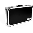 Ghost Fire Guitar Multi Effect Pedal Case 21.6x12.4x4.2in ，with Pedal Mounting Tape Fastener，Sturdy Locking Aluminum ，T series T-EC10