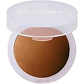 Kosas Cloud Set Face Setting Powder - Smoothing Shine Control, Soft, Sheer Translucent Makeup Finish, Portable & Long-Lasting Loose Pressed Baking Powder - Silky (Sheer Tan Deep)