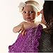 Snuggle Stuffs Baby Girls Reversible Minky Velboa Stroller Blanket (Choose Color) (Birds/Violet)