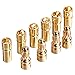 Blulu 30 Pairs Banana Plug Male Female Bullet Connector Replacements for ESC Battery and Motors, Golden (3.5 mm)