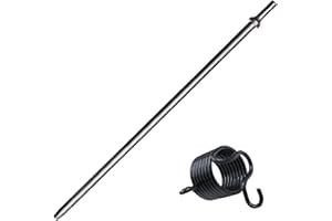 Phyxlyn Pneumatic Taper Punch and Air Cold Chisel Set with Air Hammer Spring, 3/8" x 18" Point Tip, 0.401 Inch Shank Air Tool Suitable for Air Hammer, Cr-Mo Alloy Steel