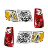 Headlight Parking Marker Tail Light Lamp Set of 6