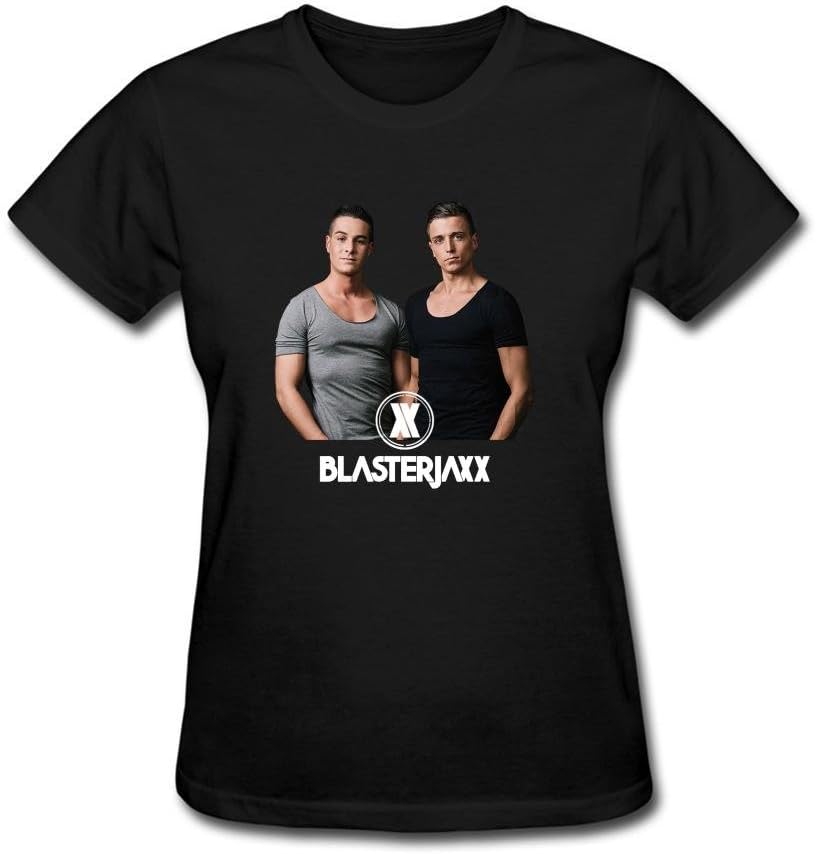 Niceda Women's DJ Blasterjaxx Short Sleeve T Shirt Black