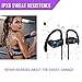 UCero Bluetooth Headphones, Wireless Headset V4.1 Heavy Bass Stereo In Ear Earbuds Noise Isolating Sweat proof Sports Earphones with Mic and Soft Security Hooks