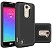 LG K7 Case, LG Tribute 5 Case, LG Treasure Cover Accessories - OEAGO Shock-Absorption Dual Layer Defender Protective Case Cover for LG K7 / LG Tribute 5 / LG Treasure LTE - Black