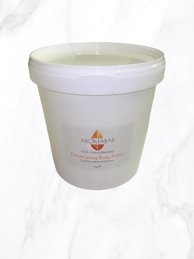 Aromabar Dead Sea Body Scrub 1kg Shea Butter Lime Mandarin Ginger Natural