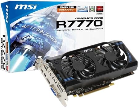 Amazon Com Msi R7770 2pmd1gd5 Oc R7770 Graphics Card Amd Radeon Hd 7770 1gb Dvi Hdmi Mini Displayport Computers Accessories