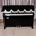 Andoer 88-key Electronic Piano Keyboard Cover Pleuche Fastener Tape Decorated with Fringes Beautifulz (Black)