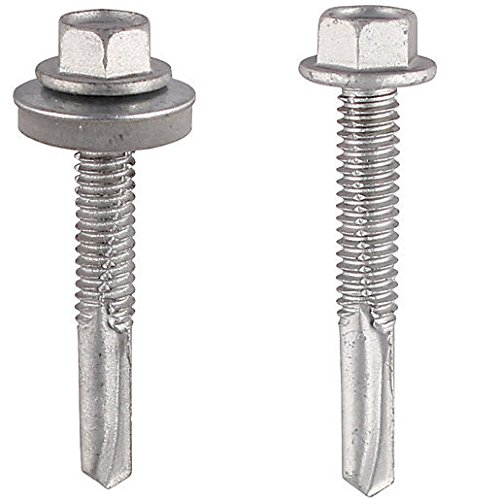 Self Drilling Screws for Heavy Section Steel - Size: 5.5 x 80mm - Washer Size: 16mm - H80W16B Pack of: 100