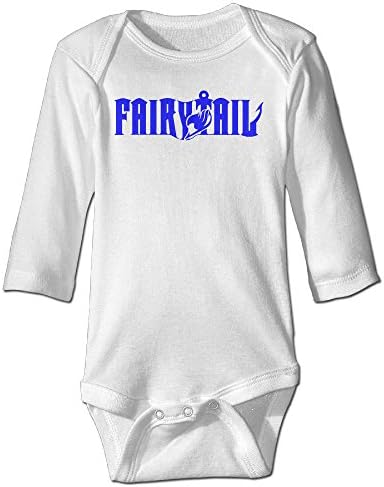 ZHEME Fairy Tail Anime Logo Long Sleeve Romper Tank Tops For 6-24 Months Infant