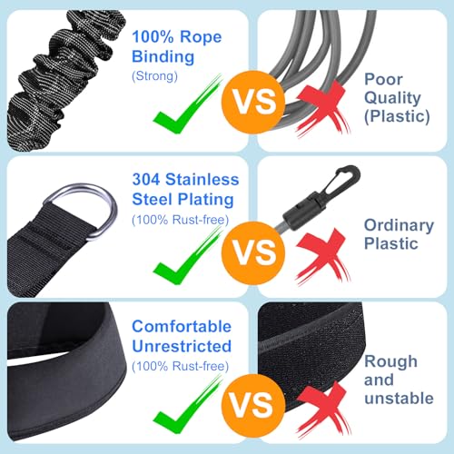 Swimming Belt for Swimming Pool - Professional Swimming Trainer with Adjustable Resistance 2.5-7.5m Swimming Rope Training Belt for Adults and Children, Pool Training Without