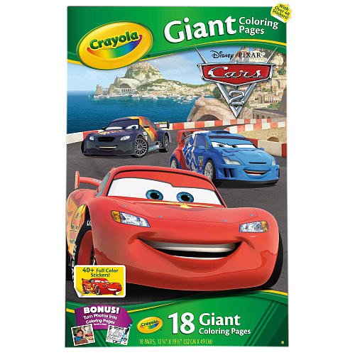 Amazon Crayola Giant Coloring Pages Disney Pixar Cars 2 Office 