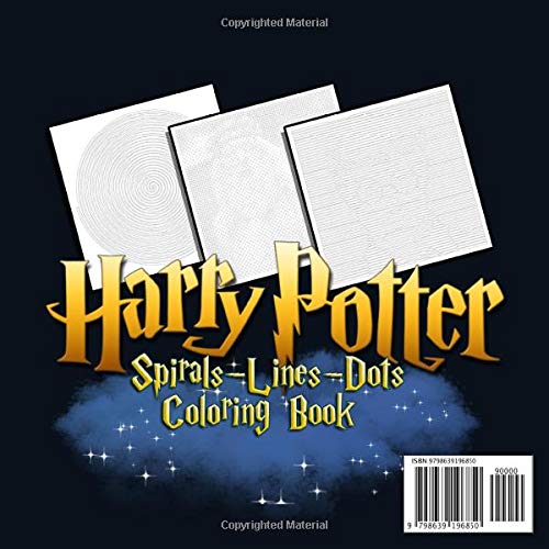 Harry Potter Dots Lines Spirals Coloring Book: Coloring Book For Kids ...