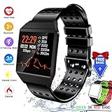 Smart Watch Heart Rate Monitor, Fitness Tracker Activity Tracker IP67 Waterproof SMS&SNS Reminder Tacking Sports Pedometer Watch with Sleep Monitor Step Tracker for Women Men iOS Android Phone